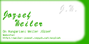 jozsef weiler business card
