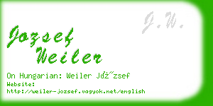 jozsef weiler business card